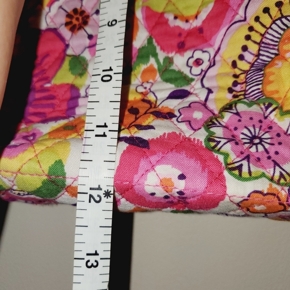 Vera Bradley Pink Floral Shoulder Tote Medium - Picture 7 of 8